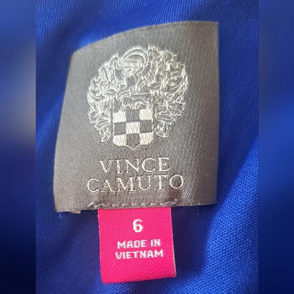 Vince Camuto Sleeveless Wide Leg Blue Jumpsuit Size 6